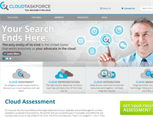 Tablet Screenshot of cloudtaskforce.com